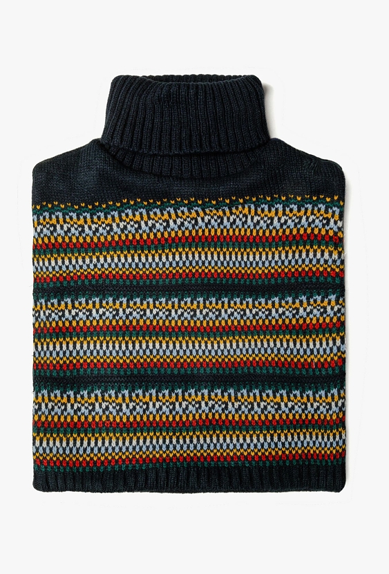 Komin zimowy dla dziecka z polarową podszewką