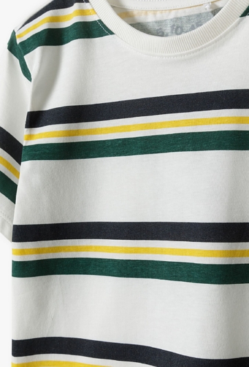 Bawełniany t-shirt chłopięcy w paski - 5.10.15.