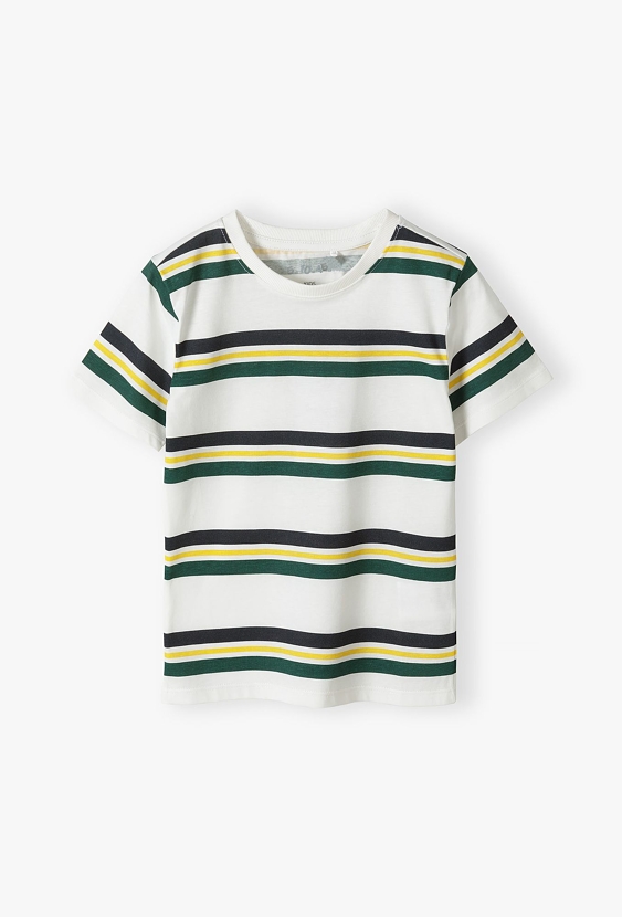 Bawełniany t-shirt chłopięcy w paski - 5.10.15.
