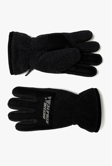 Czarne rękawiczki zimowe