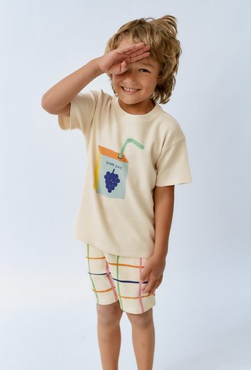 Szorty w kolorową kratkę