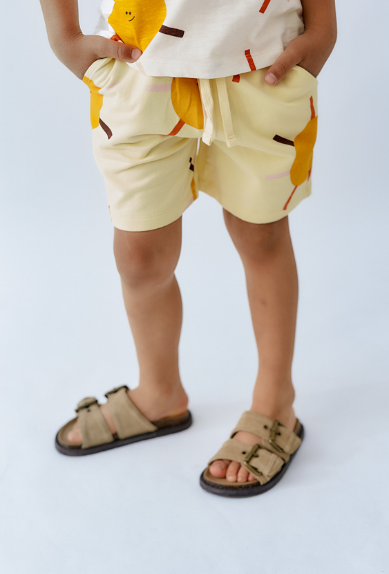 Bawełniane szorty z nadrukiem