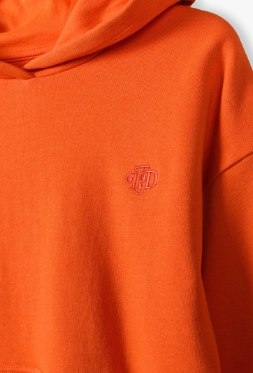 Pomarańczowa bluza dresowa - kangurka - 5.10.15.