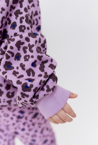 Fioletowa bluza dresowa w panterkę - Limited Edition