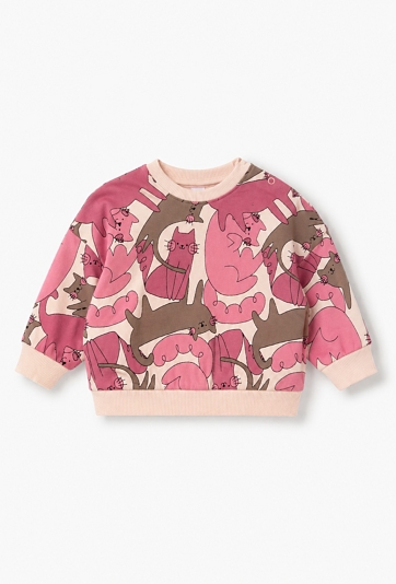 Bluza niemowlęca z nadrukiem w koty