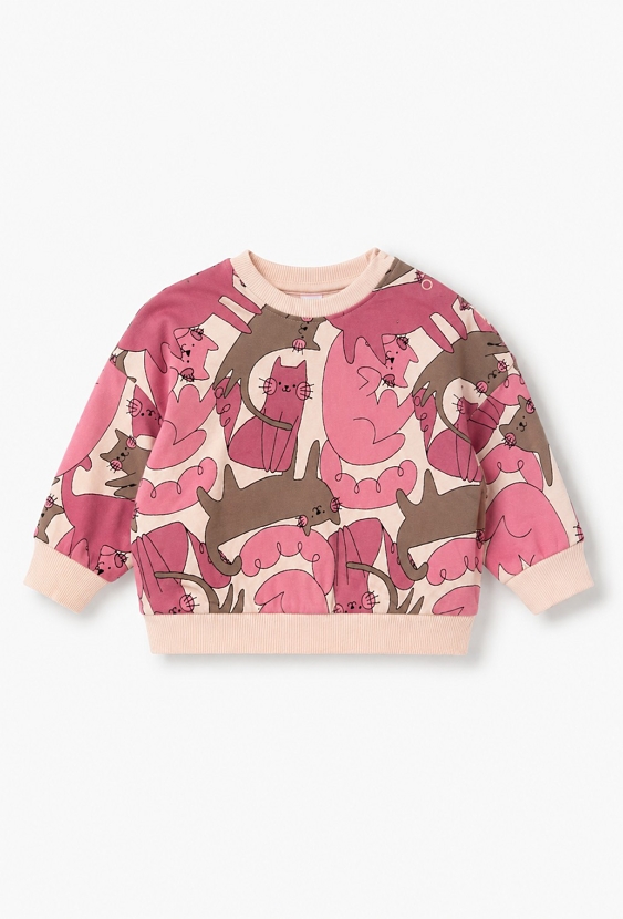 Bluza niemowlęca z nadrukiem w koty