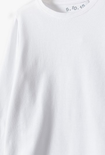 Biała bluzka z długim rękawem - basic - Lincoln&Sharks