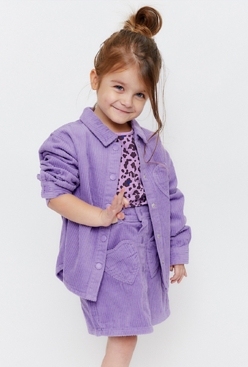 Fioletowa koszula rozpinana dla małej dziewczynki - 5.10.15.