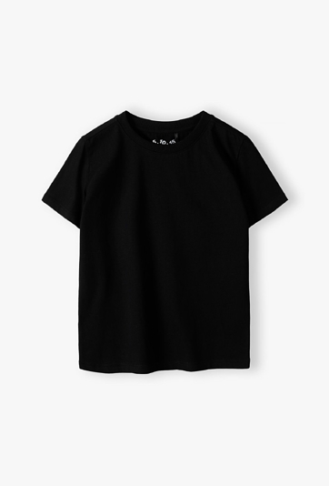 Czarny bawełniany t-shirt - Basic - 5.10.15.