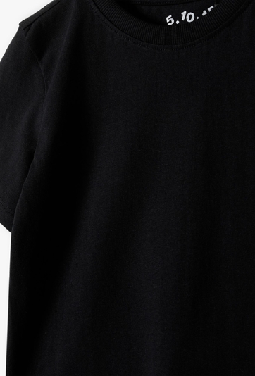 Czarny bawełniany t-shirt - Basic - 5.10.15.