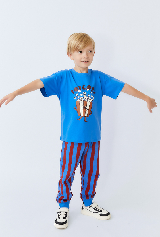 Spodnie chłopięce dresowe w paski - Limited Edition