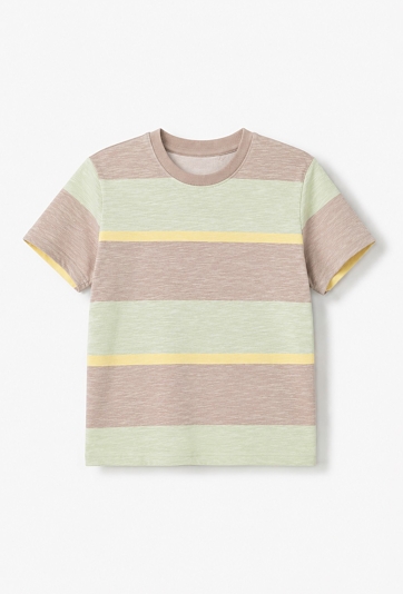 Chłopięcy T-shirt w kolorowe pasy