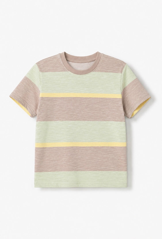 Chłopięcy T-shirt w kolorowe pasy
