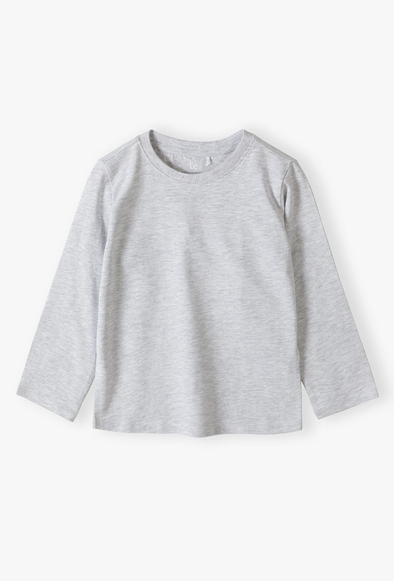 Bluzka z długim rękawem - szara - basic - Lincoln&harks