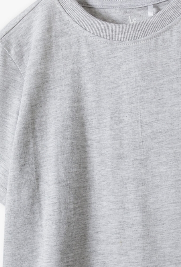 Szary t-shirt z bawełny - Basic - Lincoln&Sharks