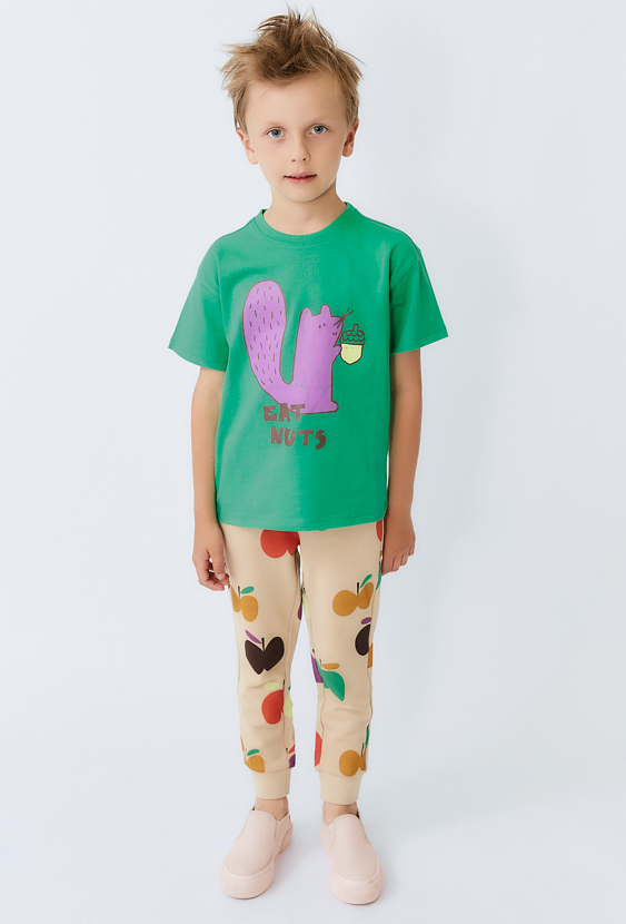 Spodnie dresowe z nadrukiem jabłek - Limited Edition