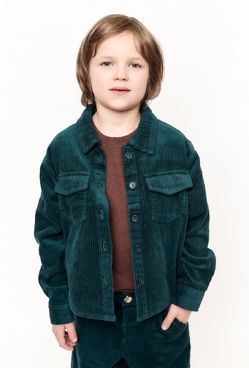 Koszula sztruksowa z długim rękawem