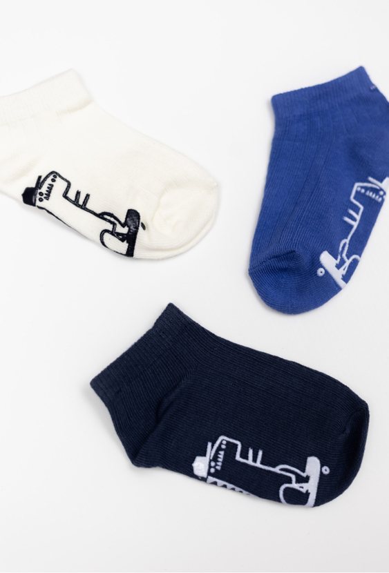 3-pak - skarpetki stopki dla chłopca