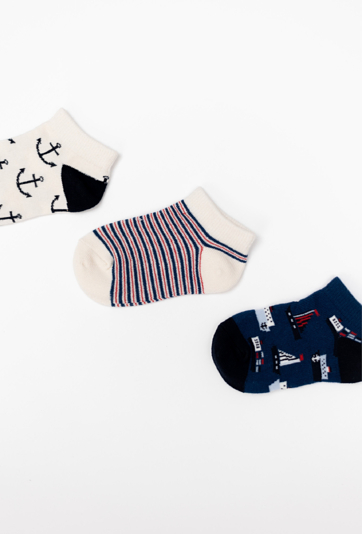 Skarpety chłopięce 3-pak