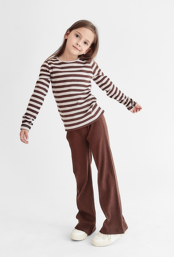 Spodnie dziewczęce o kroju flare