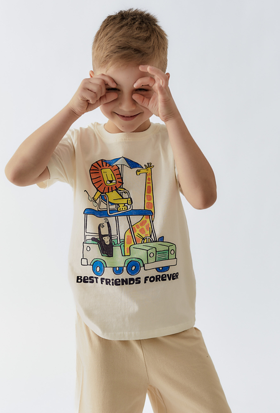 Piżama z krótkim rękawem dla chłopca - Safari