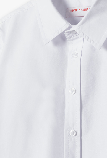 Biała klasyczna koszula dla chłopca - Lincoln&Sharks