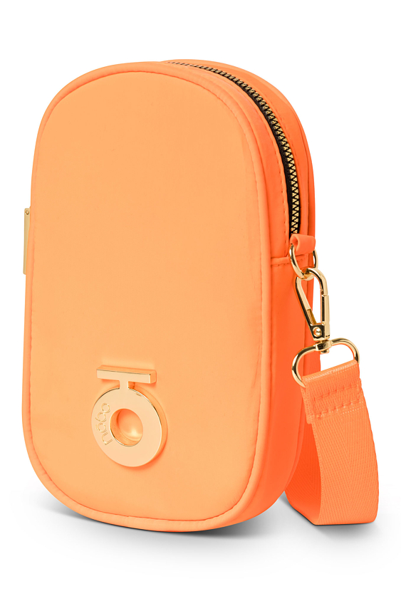 Mała pomarańczowa listonoszka na telefon.