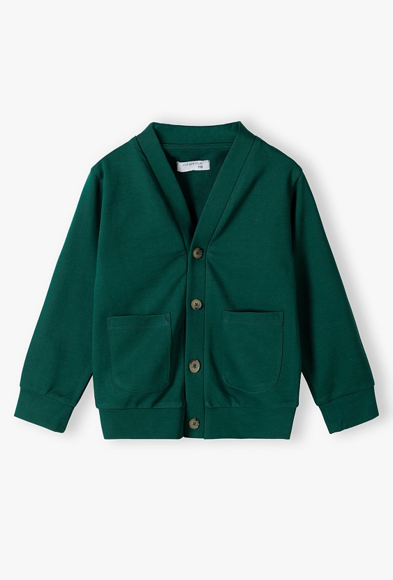 Zielona bluza bawełniana zapinana na guziki - 5.10.15.