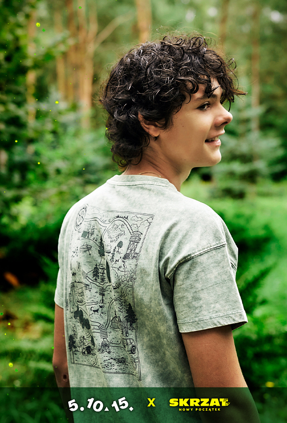 Zielona koszulka dziecięca z nadrukiem – 