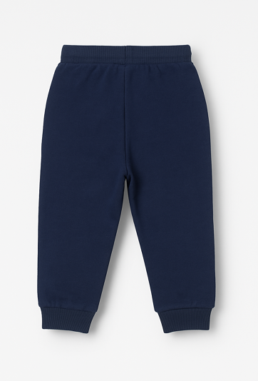 Spodnie dresowe chłopięce – granatowe z nadrukiem żołędzi