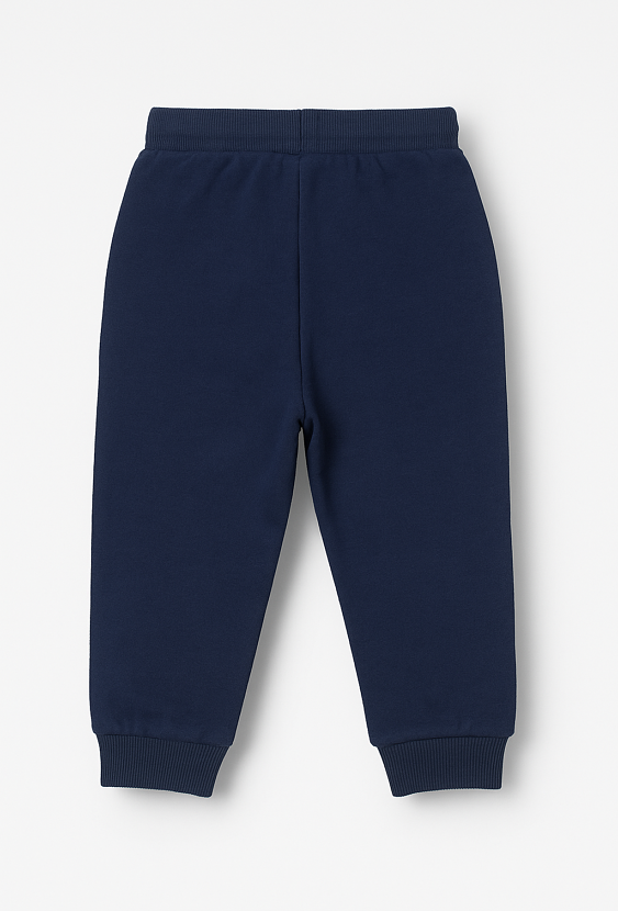 Spodnie dresowe chłopięce – granatowe z nadrukiem żołędzi