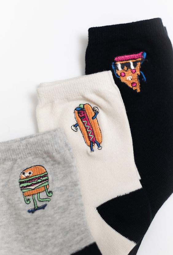 3-pak - skarpetki chłopięce za kostkę