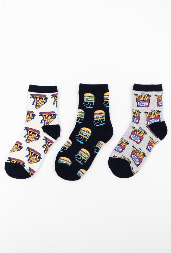 Zestaw 3 par chłopięcych skarpetek