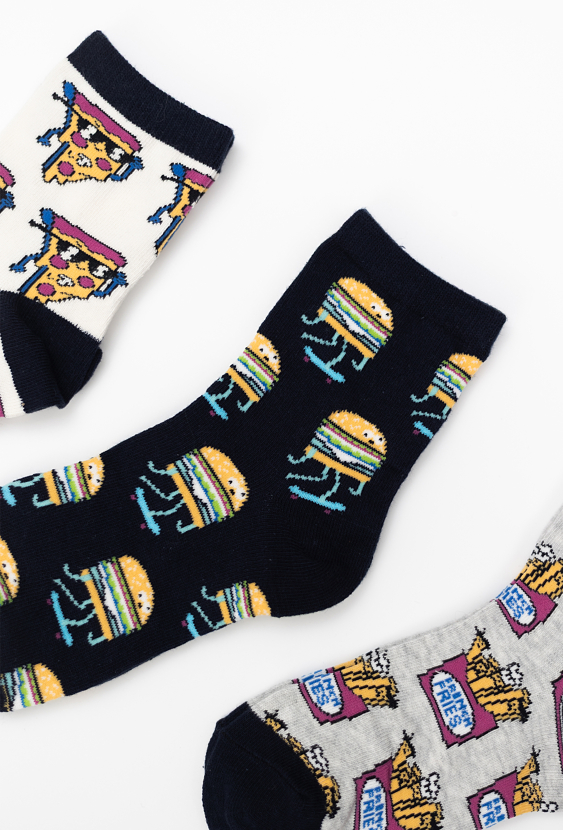 Zestaw 3 par chłopięcych skarpetek