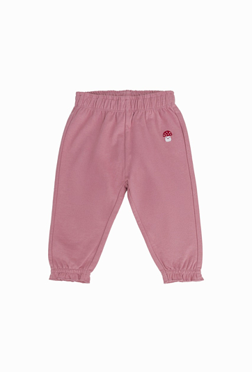 Spodnie dresowe dziewczęce z aplikacją