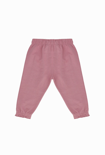 Spodnie dresowe dziewczęce z aplikacją