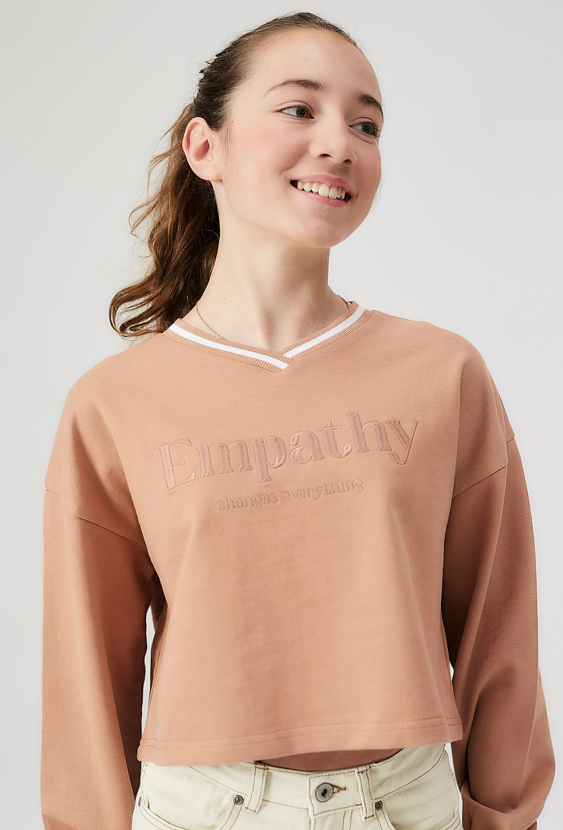 Bluza dresowa brązowa - Empathy - Lincoln&Sharks