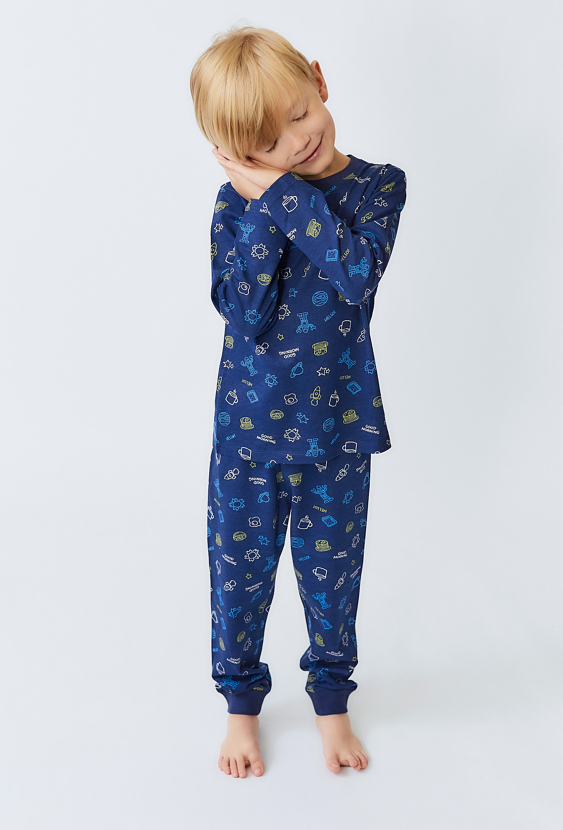 Chłopięca piżama z nadrukiem