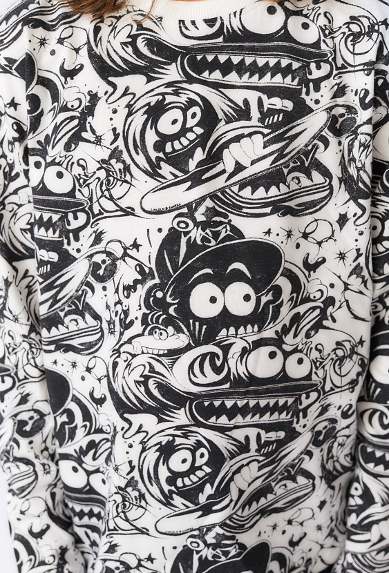 Chłopięca piżama z graficznym nadrukiem