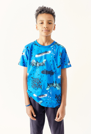 Bawełniana piżama z nadrukiem