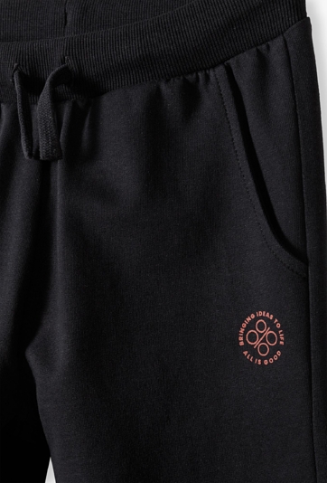 Szare spodnie dresowe regular chłopięce z miękkiej dzianiny