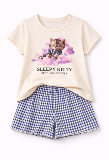 Piżama dziewczęca SLEEPY KITTY