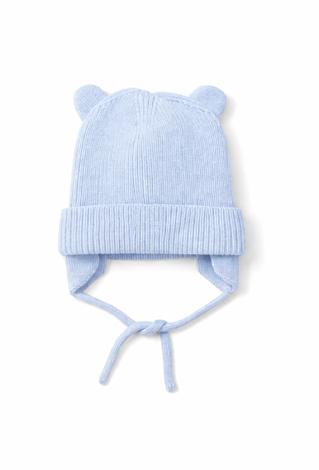 Czapka zimowa niemowlęca z wiązaniem