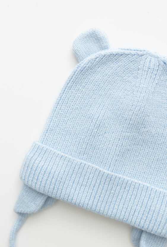 Czapka zimowa niemowlęca z wiązaniem