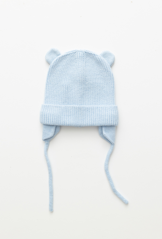 Czapka zimowa niemowlęca z wiązaniem