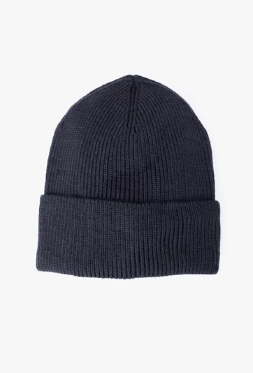 czapka przejściowa dla dziecka - granatowa w prążki