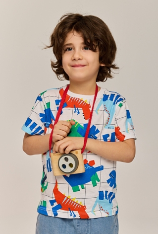 Koszulka chłopięca w dinozaury