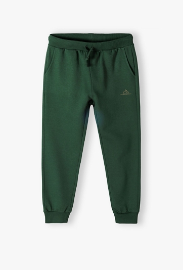 Zielone spodnie dresowe dla chłopca
