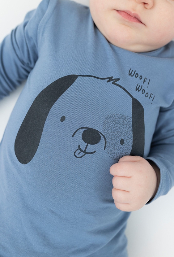 Body z długim rękawem z nadrukiem