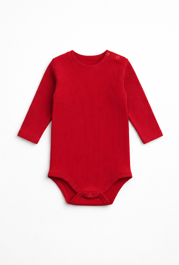 Czerwone body z długim rękawem